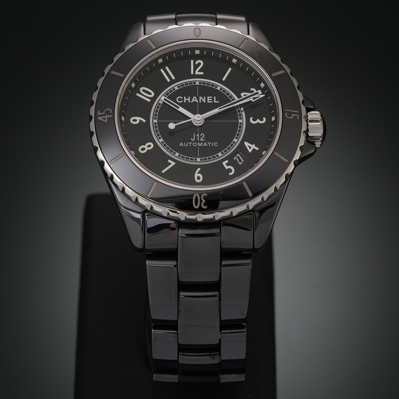 CHANEL(USED)샤넬 H5697 블랙세라믹 J12 오토 38MM