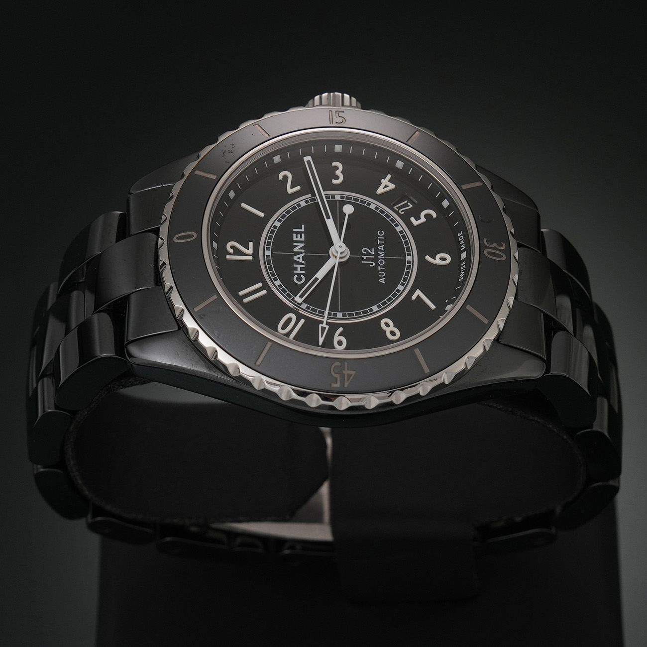 CHANEL(USED)샤넬 H5697 블랙세라믹 J12 오토 38MM