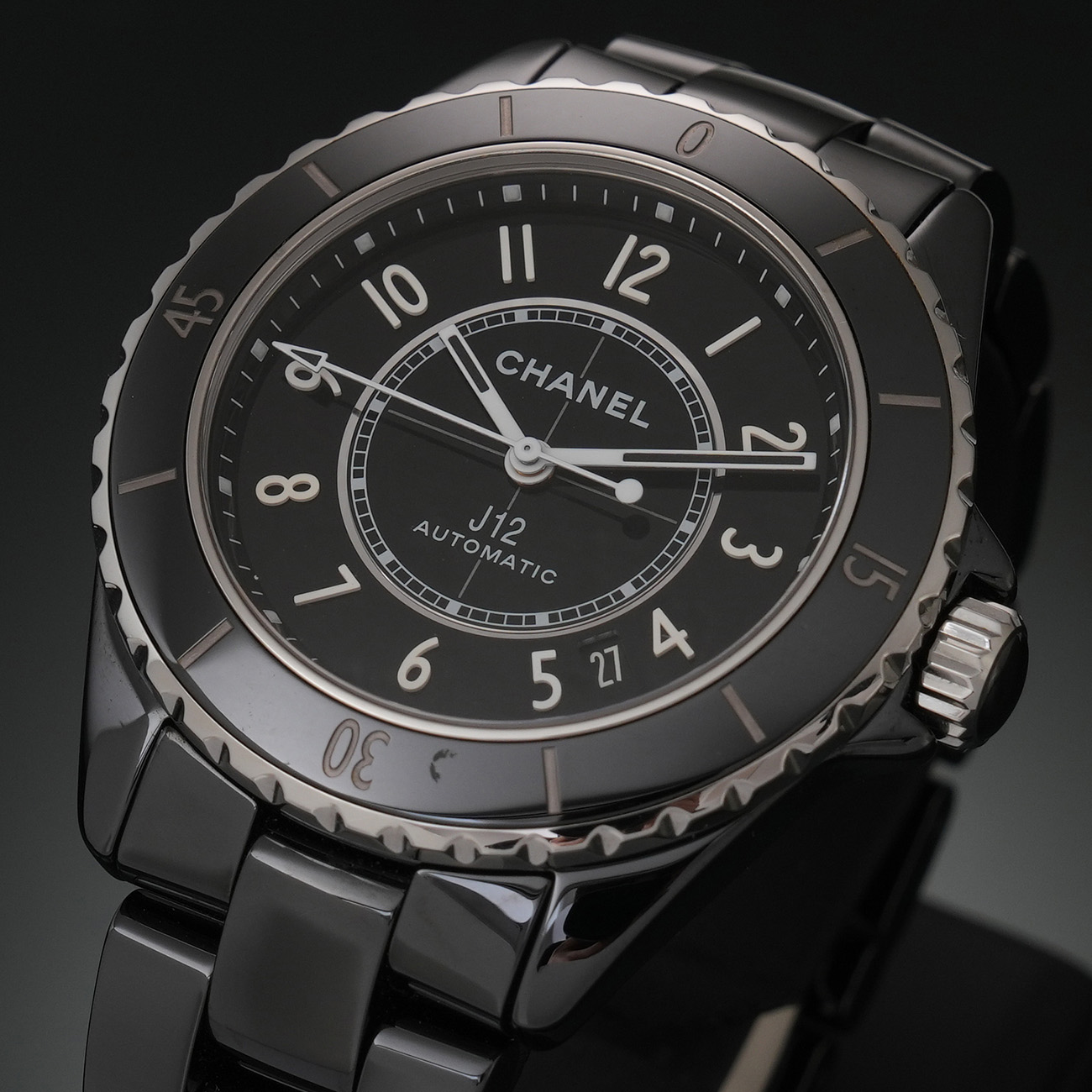 CHANEL(USED)샤넬 H5697 블랙세라믹 J12 오토 38MM