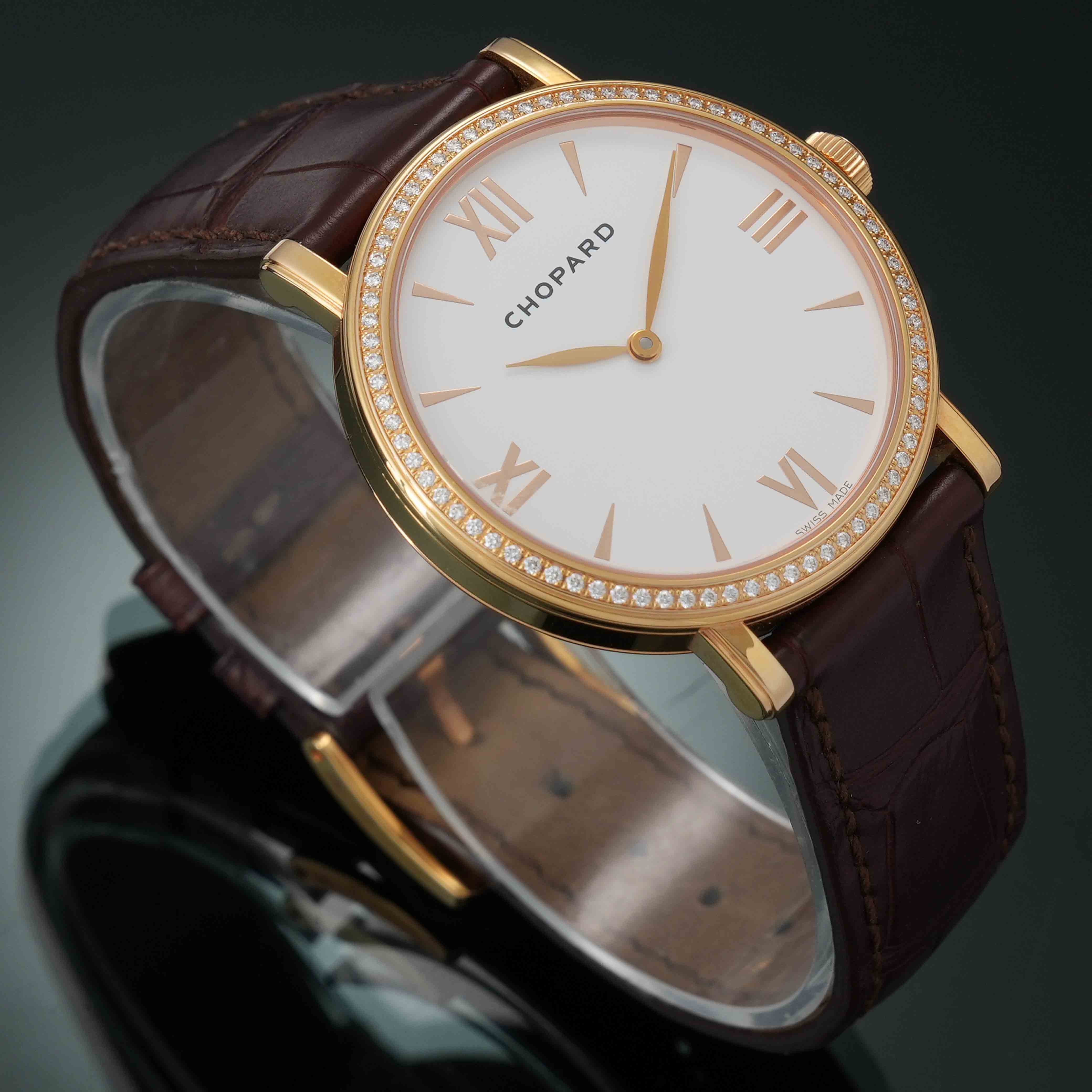 CHOPARD(USED)쇼파드 금장 다이아643573 4599