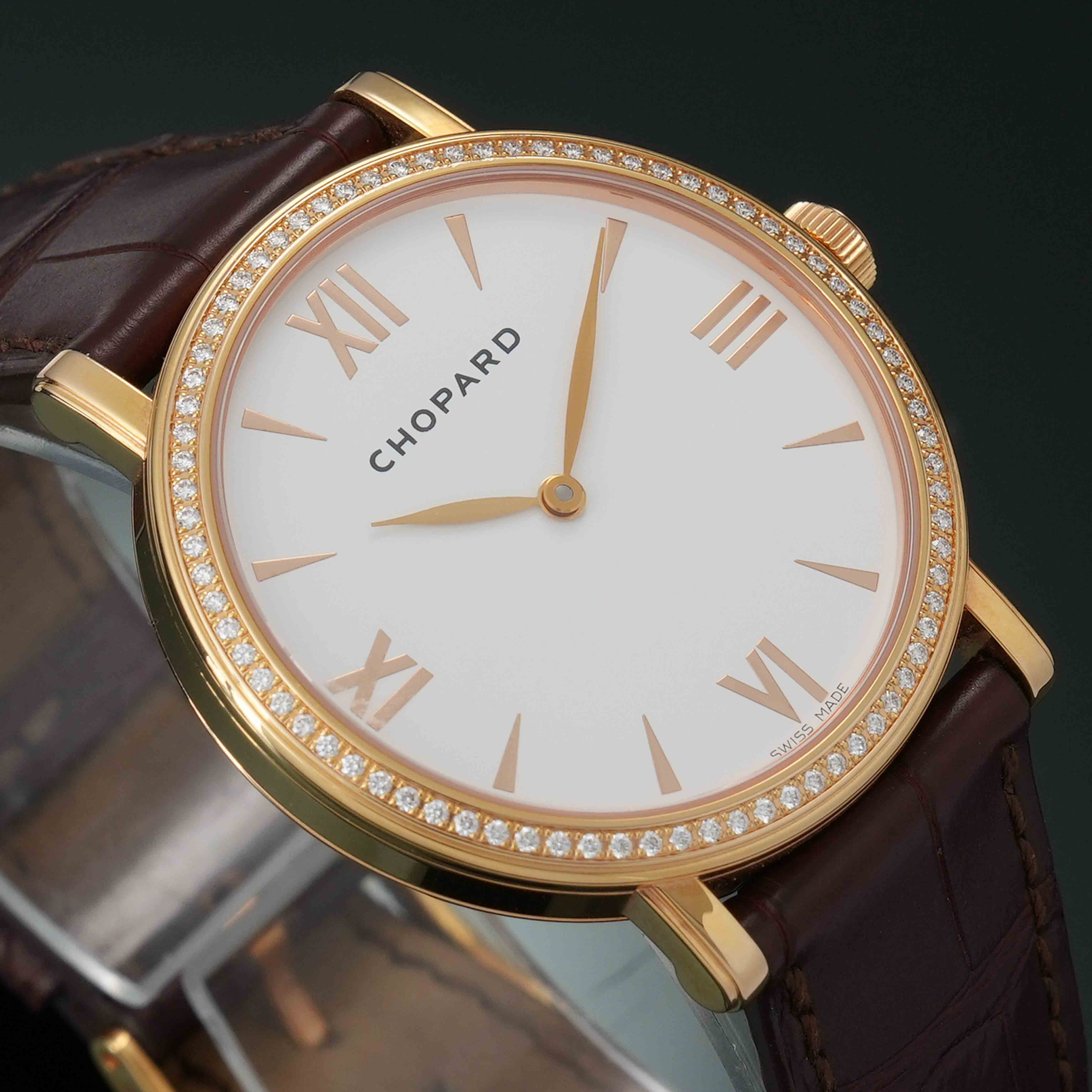CHOPARD(USED)쇼파드 금장 다이아643573 4599