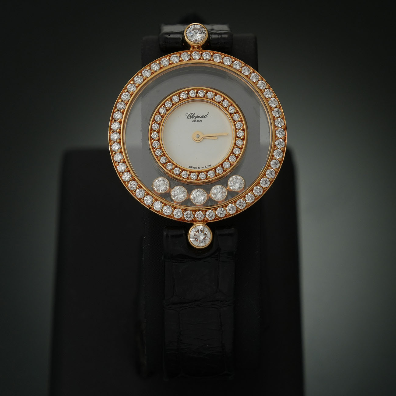 CHOPARD(USED)쇼파드 해피 다이아몬드 파베 워치