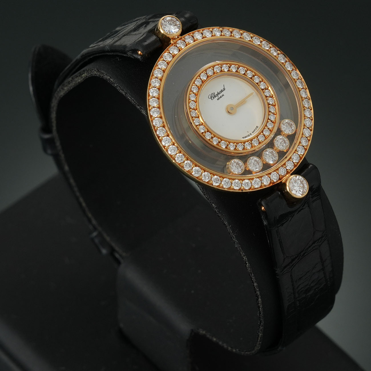 CHOPARD(USED)쇼파드 해피 다이아몬드 파베 워치