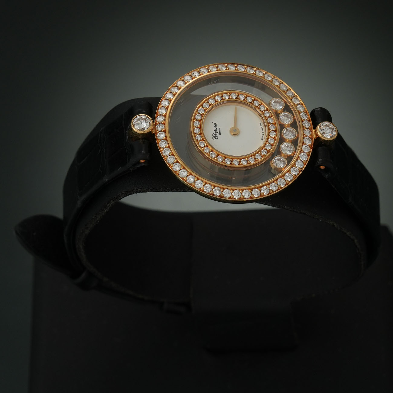 CHOPARD(USED)쇼파드 해피 다이아몬드 파베 워치