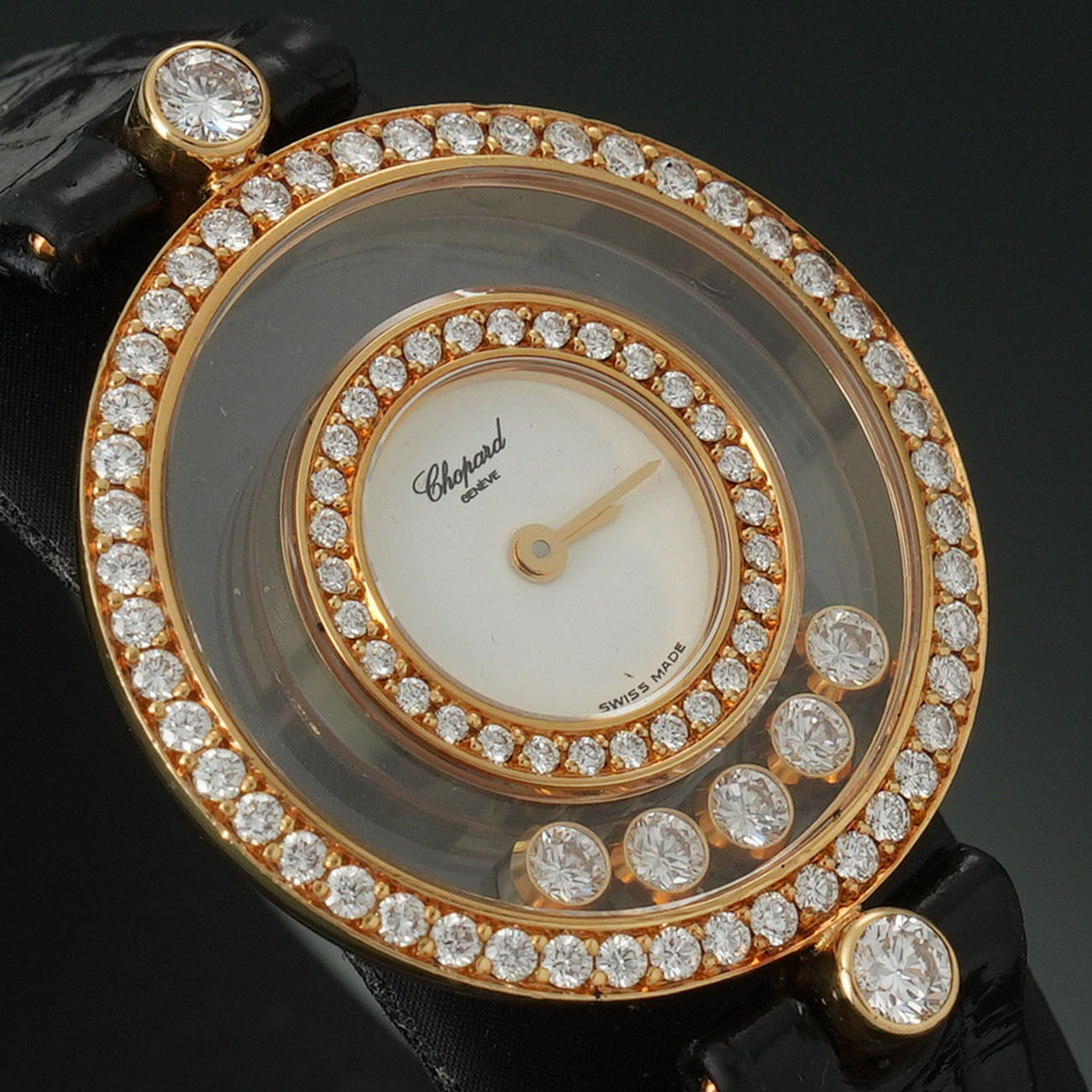 CHOPARD(USED)쇼파드 해피 다이아몬드 파베 워치