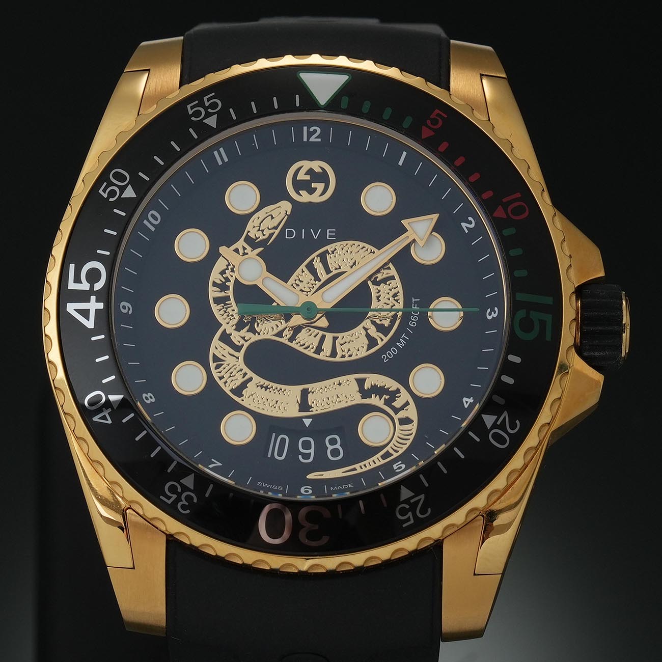 GUCCI(USED)구찌 킹스네이크 다이브 금장 워 136.2