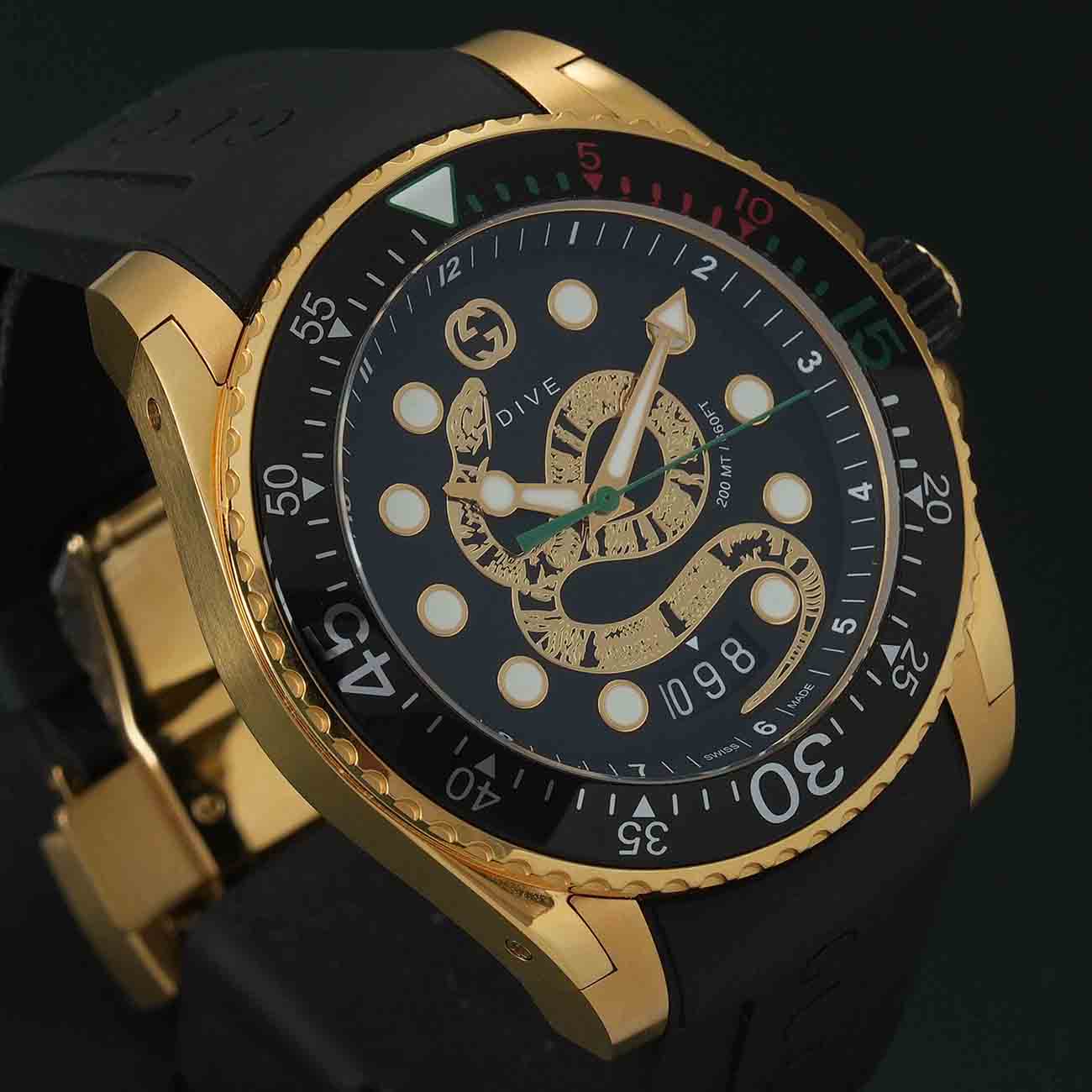GUCCI(USED)구찌 킹스네이크 다이브 금장 워 136.2