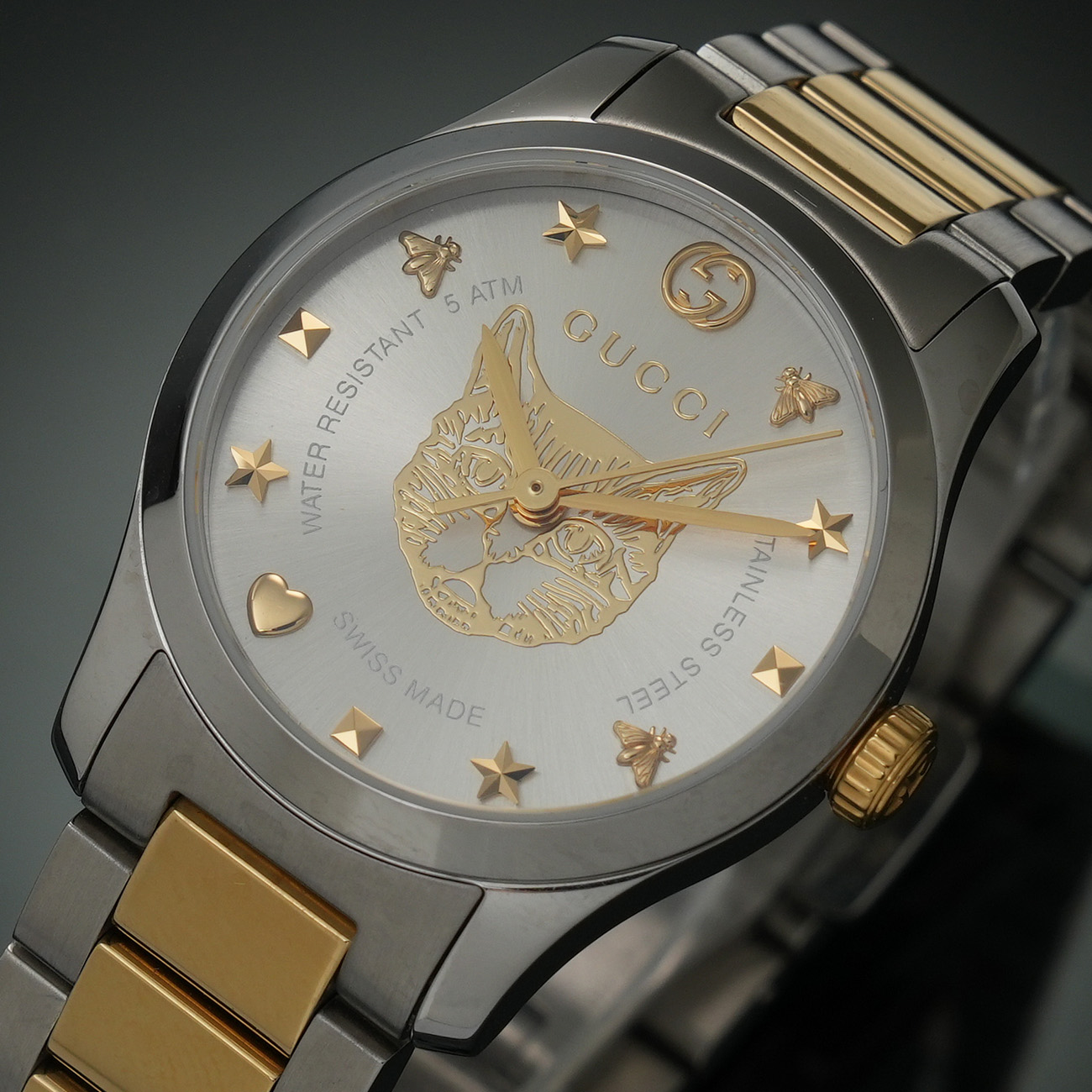 GUCCI(USED)구찌 G-타임리스 캣 워치 27MM 126.4