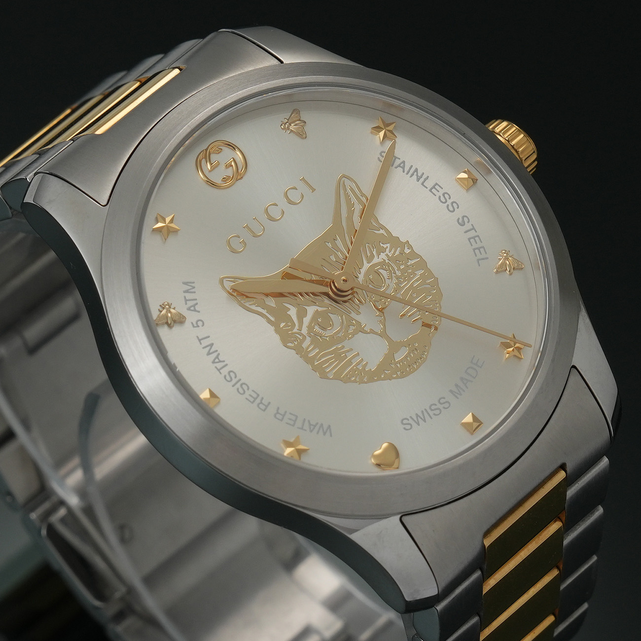 GUCCI(USED)구찌 G-타임리스 캣 워치 38MM 126.4