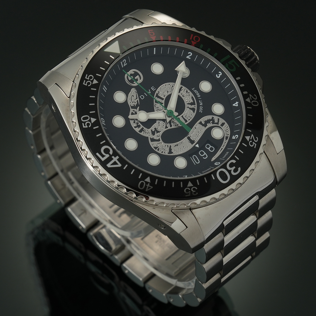 GUCCI(USED)구찌 킹스네이크 다이브 시계 136.2