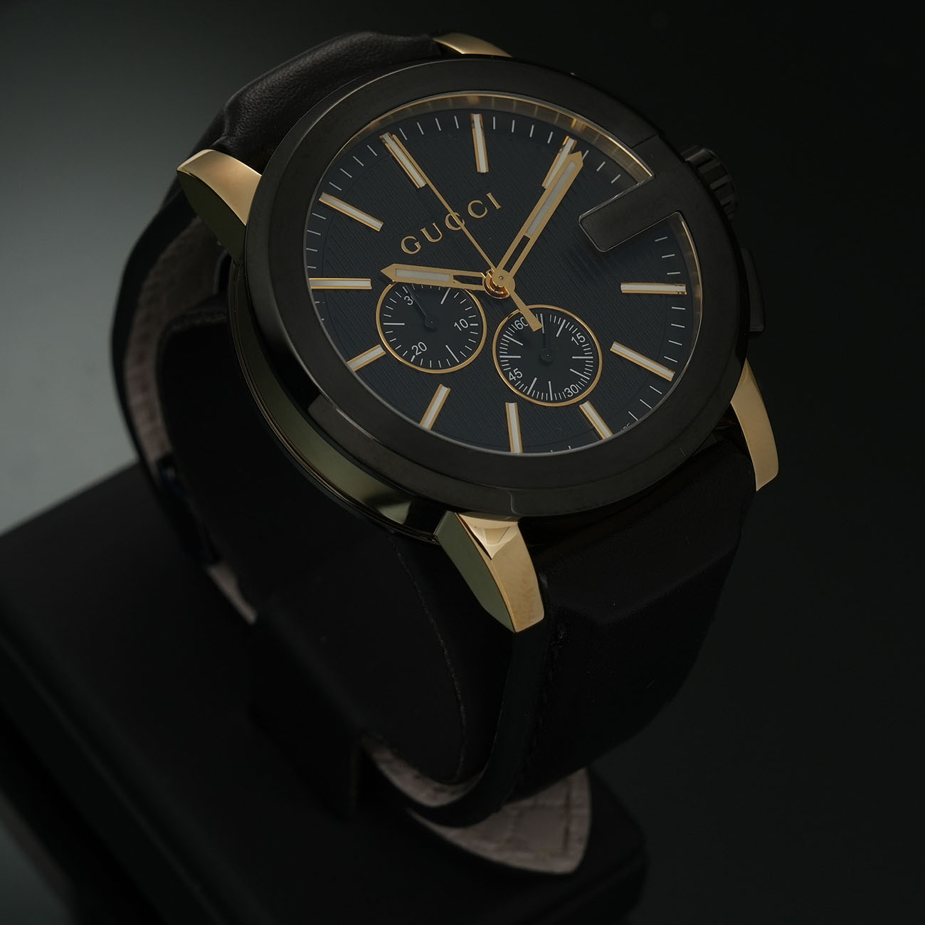 GUCCI(USED)구찌 G 인터로킹 워치 크로노 쿼츠 101.2