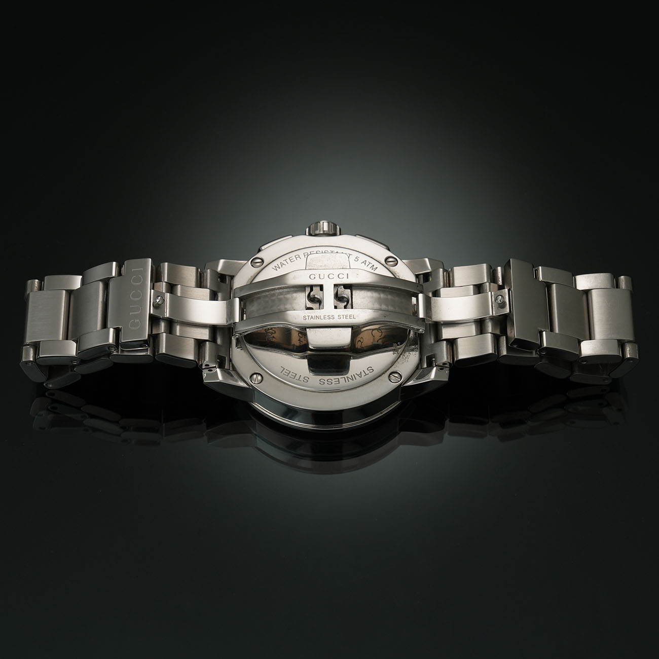 GUCCI(USED)구찌 G 인터로킹 워치 크로노 쿼츠 101.2