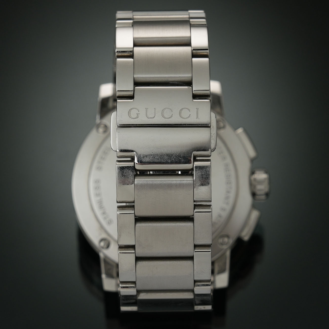 GUCCI(USED)구찌 G 인터로킹 워치 크로노 쿼츠 101.2