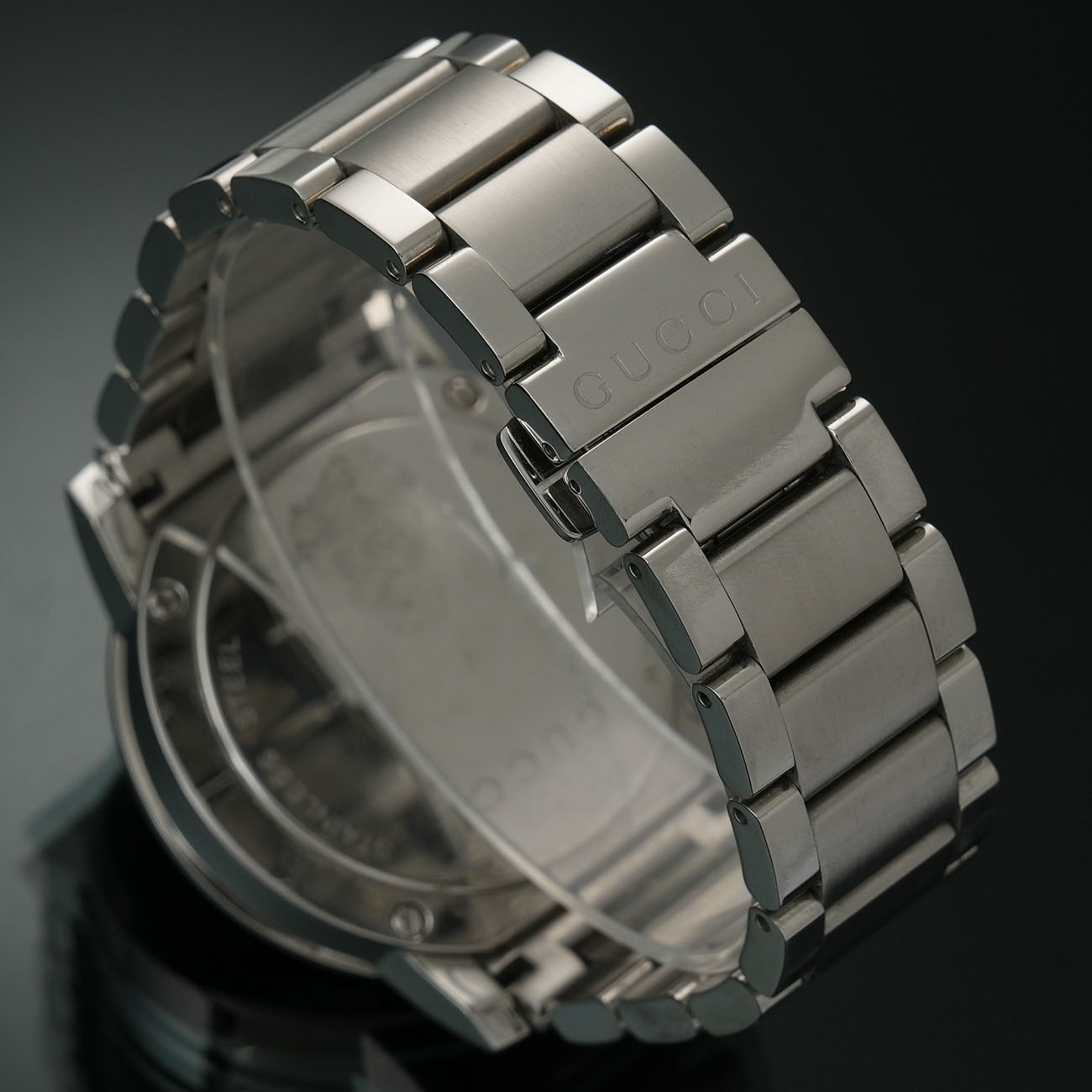 GUCCI(USED)구찌 G 인터로킹 워치 크로노 쿼츠 101.2
