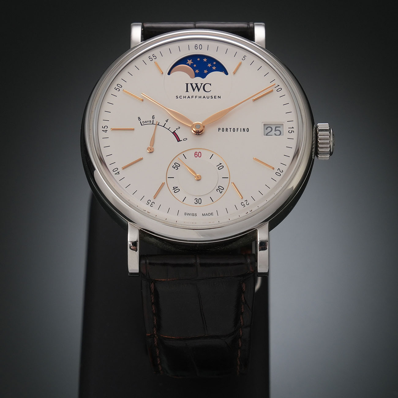IWC(USED) 포르토피노 핸드 와인드 문 페이즈 IW516401