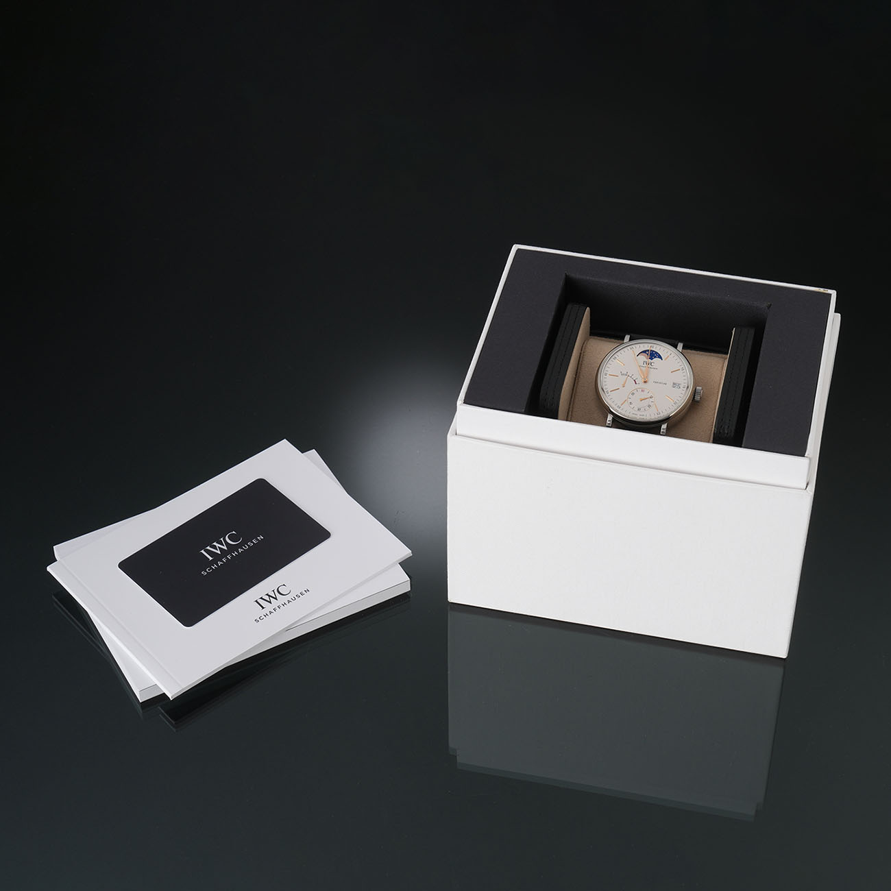 IWC(USED) 포르토피노 핸드 와인드 문 페이즈 IW516401