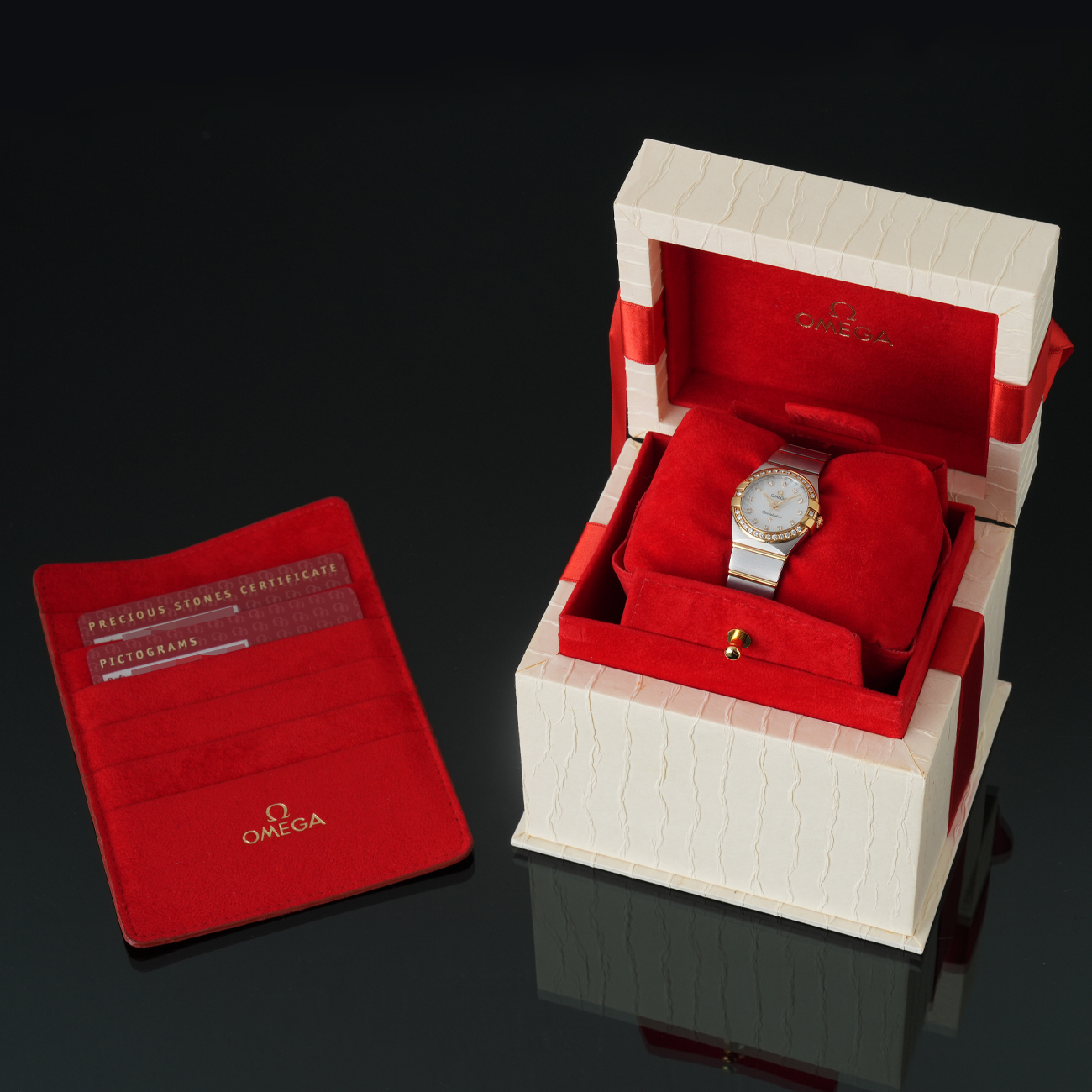 OMEGA(USED)오메가 컨스틸레이션24 콤비 다이아베젤 12P