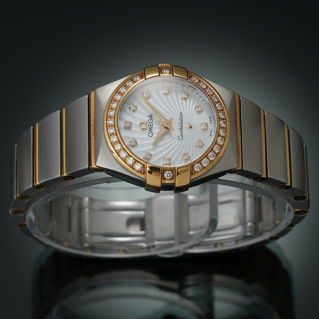 OMEGA(USED)오메가 컨스틸레이션24 콤비 다이아베젤 12P