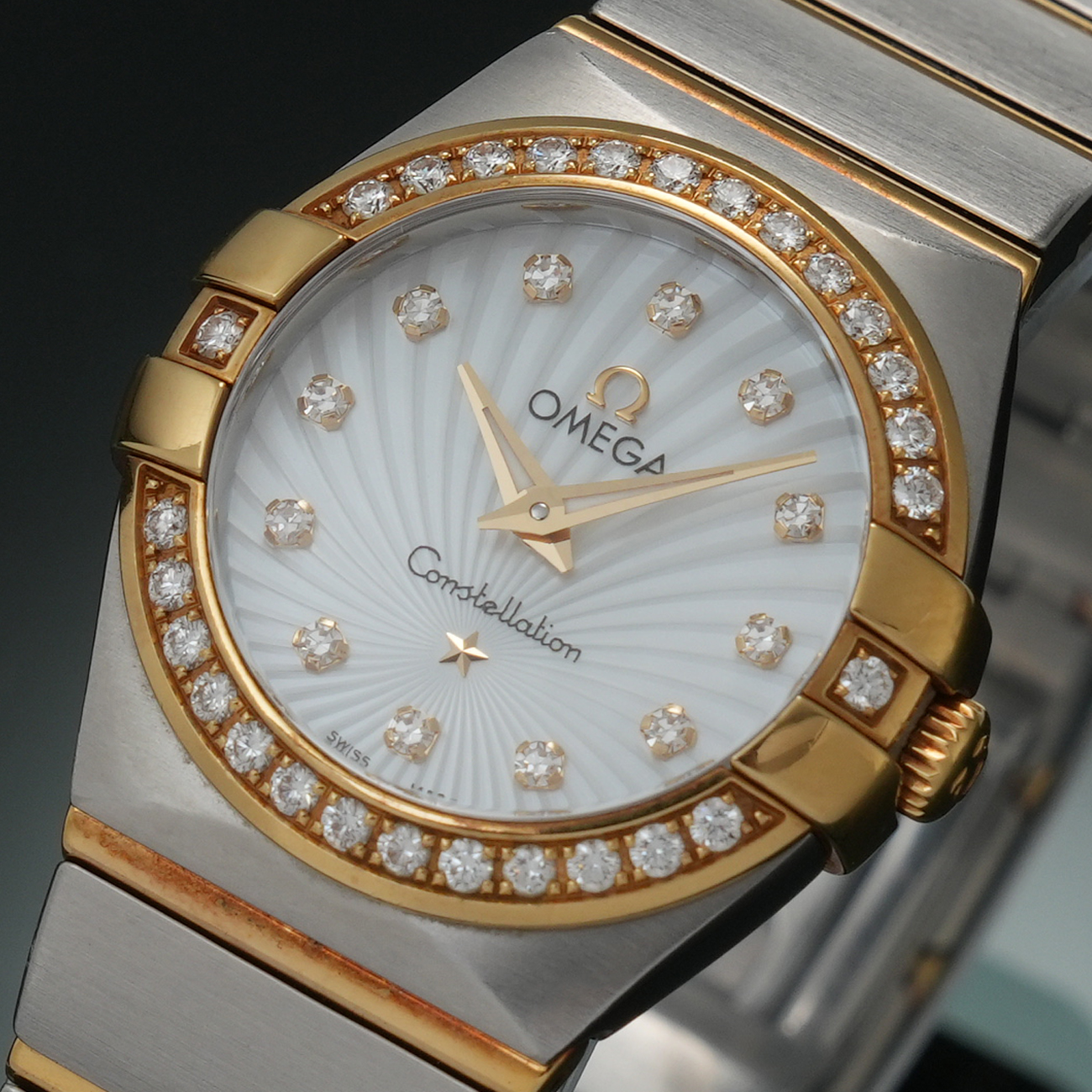 OMEGA(USED)오메가 컨스틸레이션24 콤비 다이아베젤 12P
