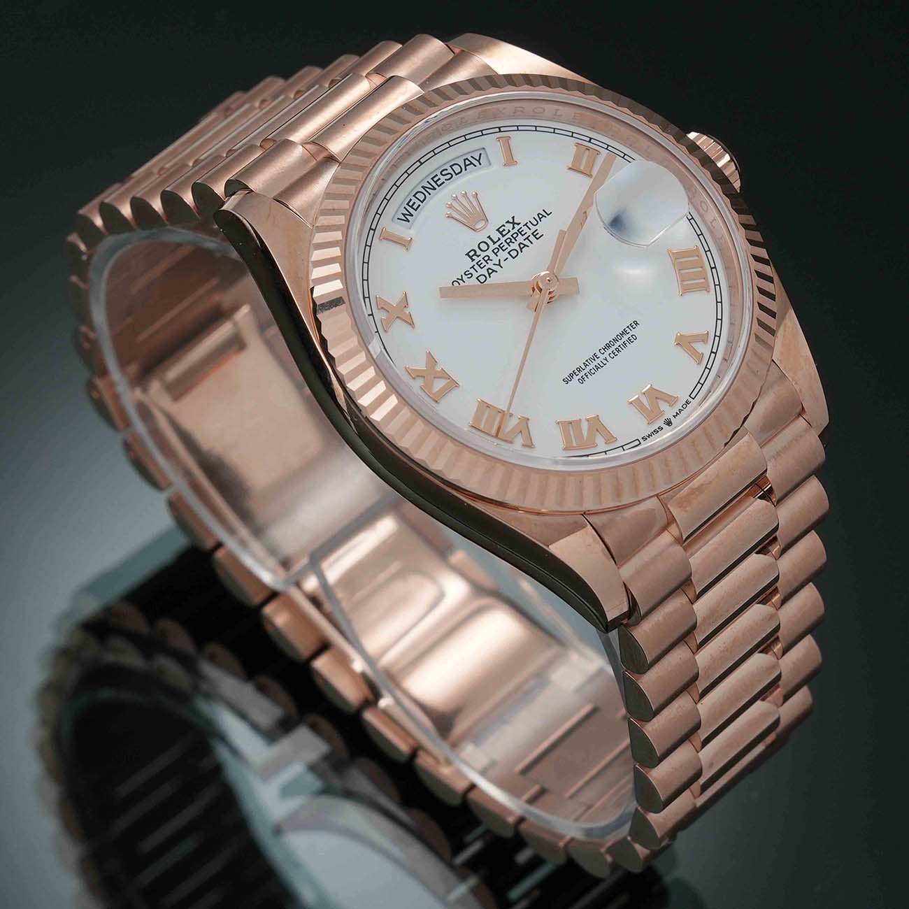 ROLEX(USED)롤렉스 데이데이트 128235 로즈골드