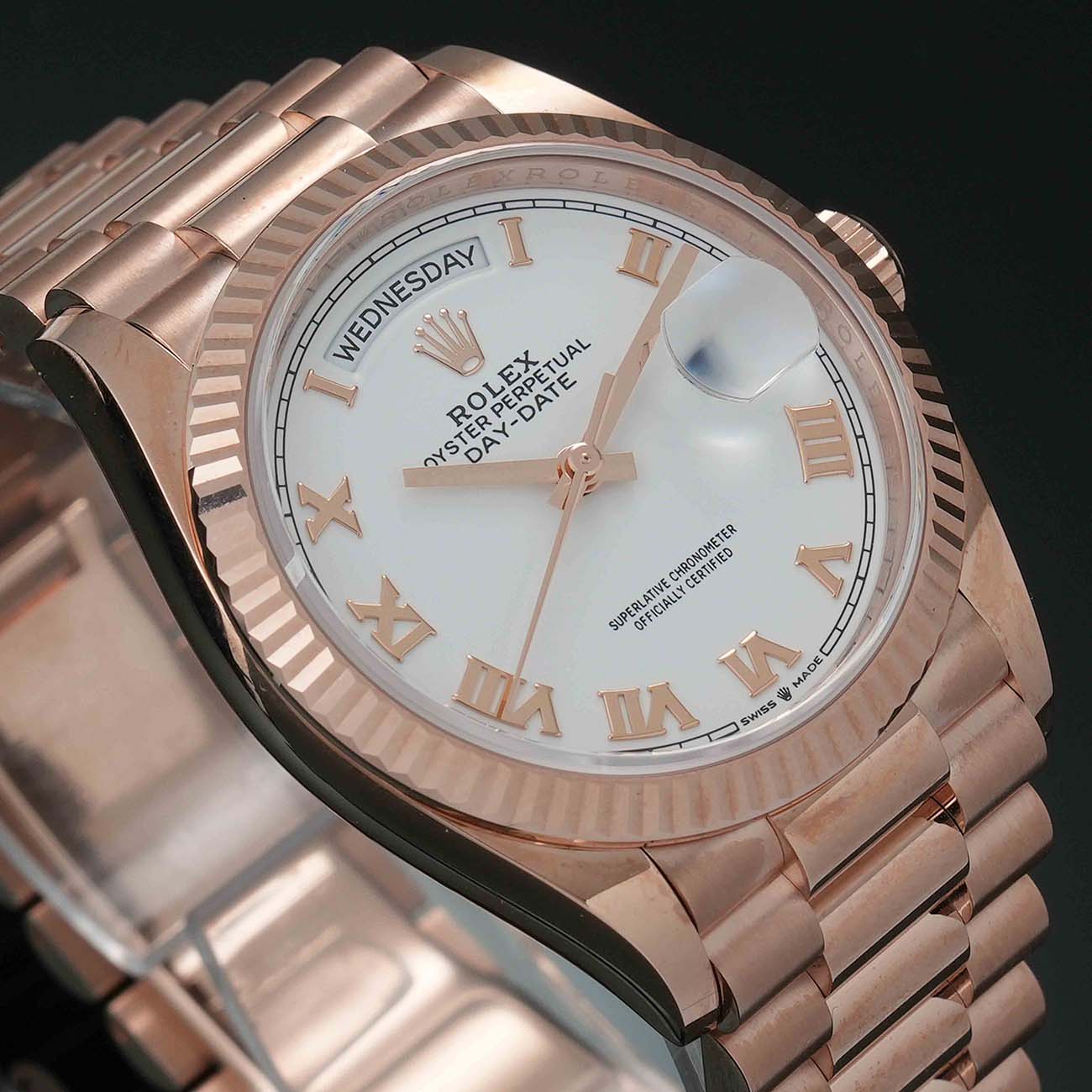 ROLEX(USED)롤렉스 데이데이트 128235 로즈골드