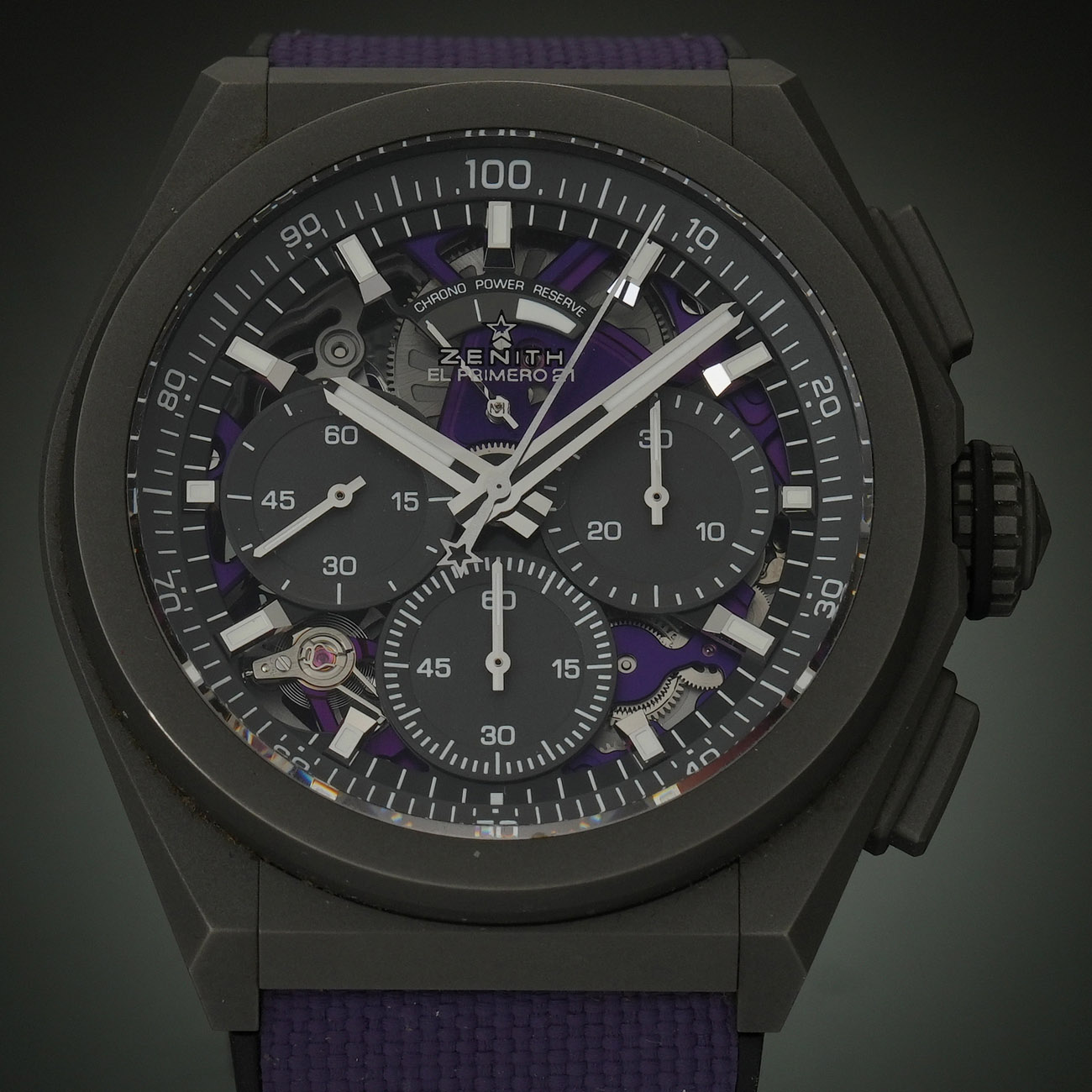 ZENITH(USED)제니스 데피 21 엘프리메로 울트라바이올렛