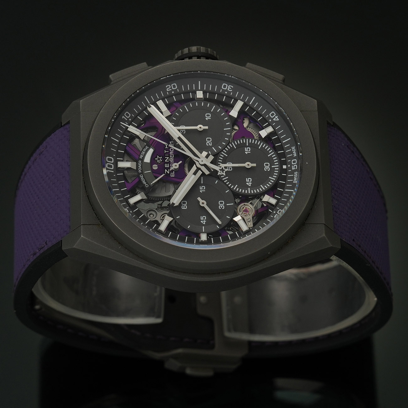 ZENITH(USED)제니스 데피 21 엘프리메로 울트라바이올렛