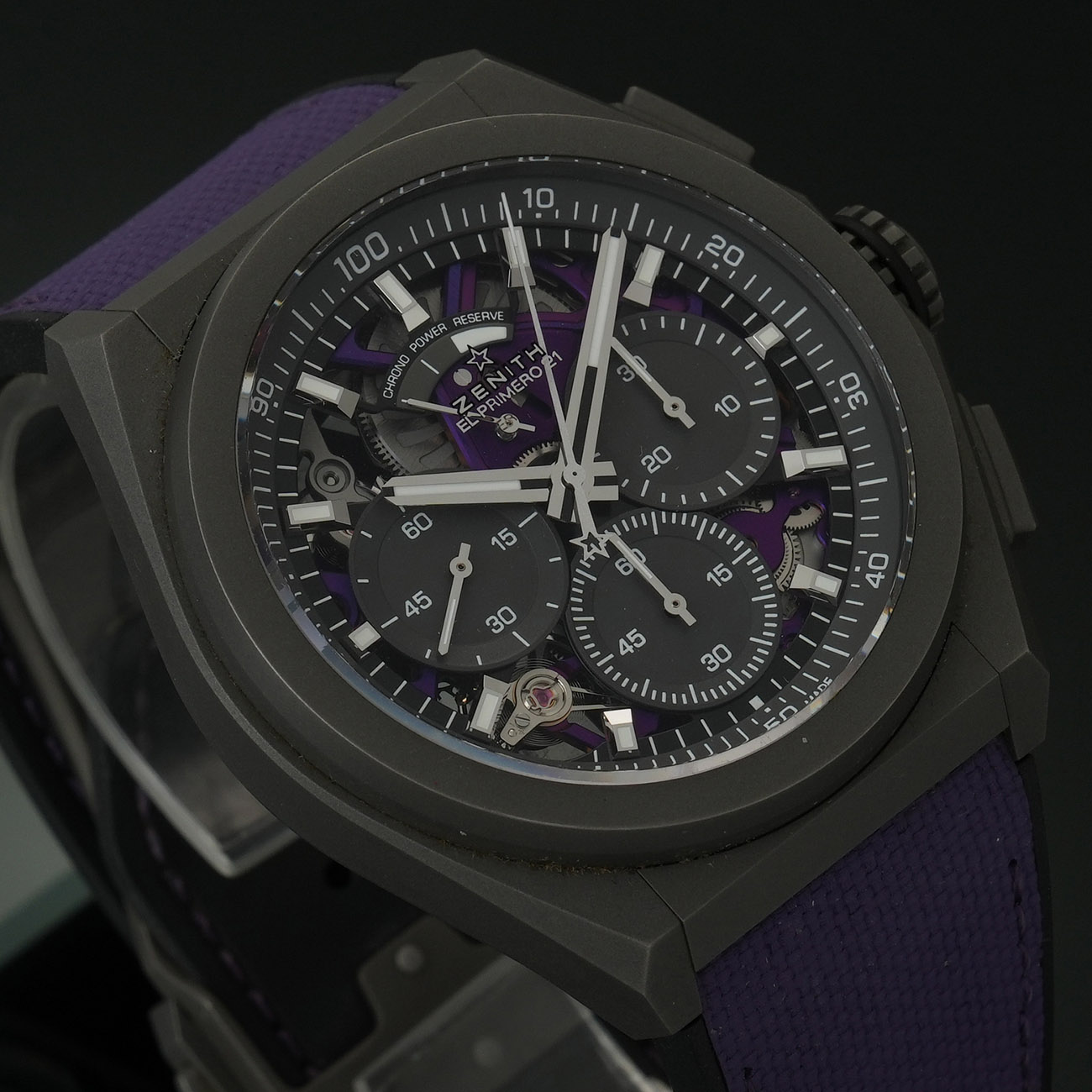 ZENITH(USED)제니스 데피 21 엘프리메로 울트라바이올렛
