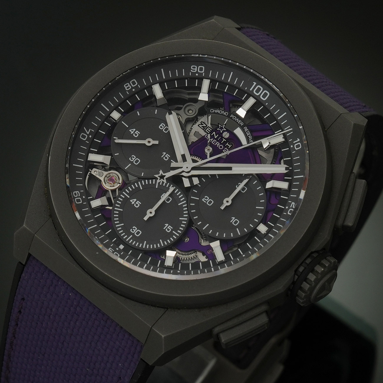 ZENITH(USED)제니스 데피 21 엘프리메로 울트라바이올렛