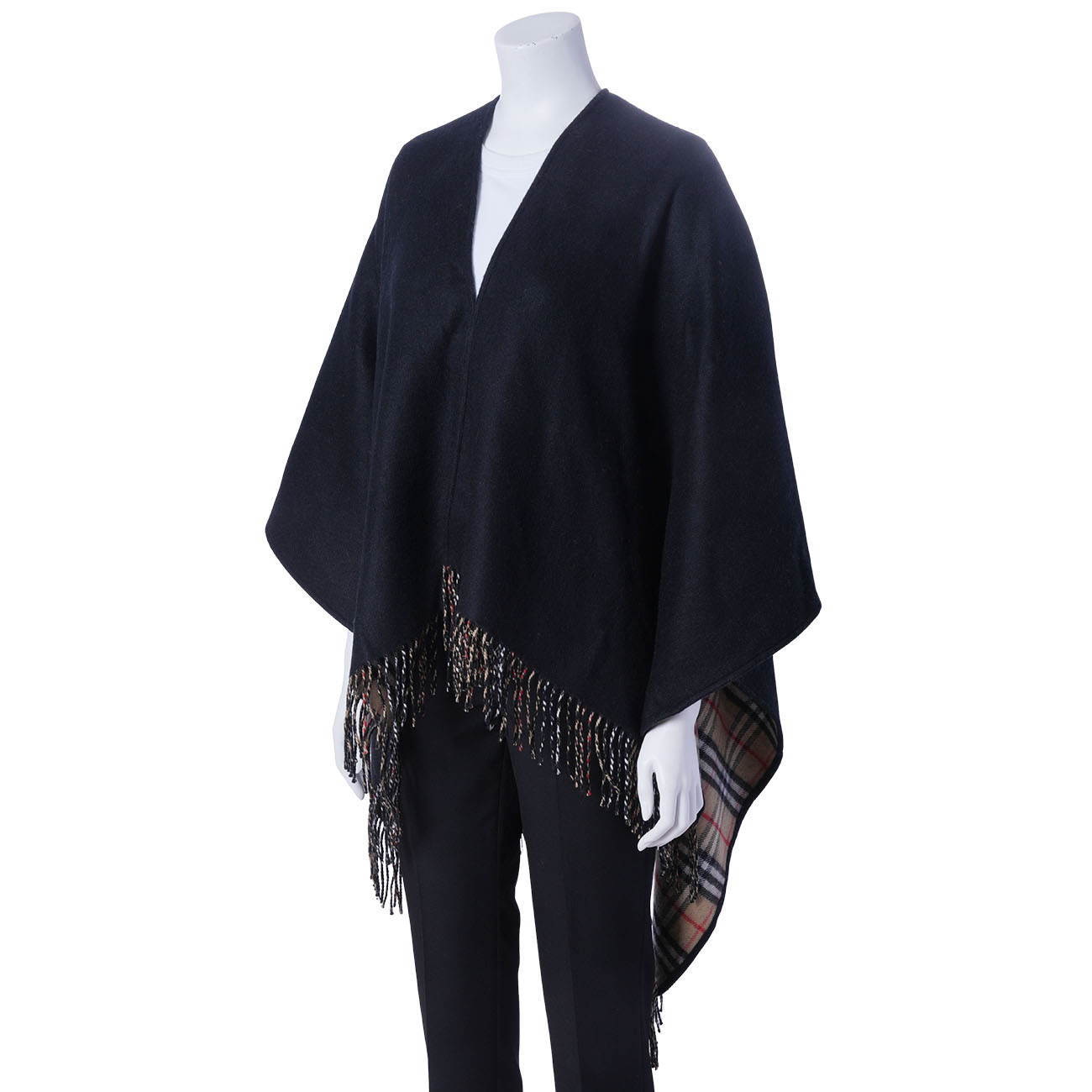 BURBERRY(USED)버버리 8077897 버버리 울 케이프