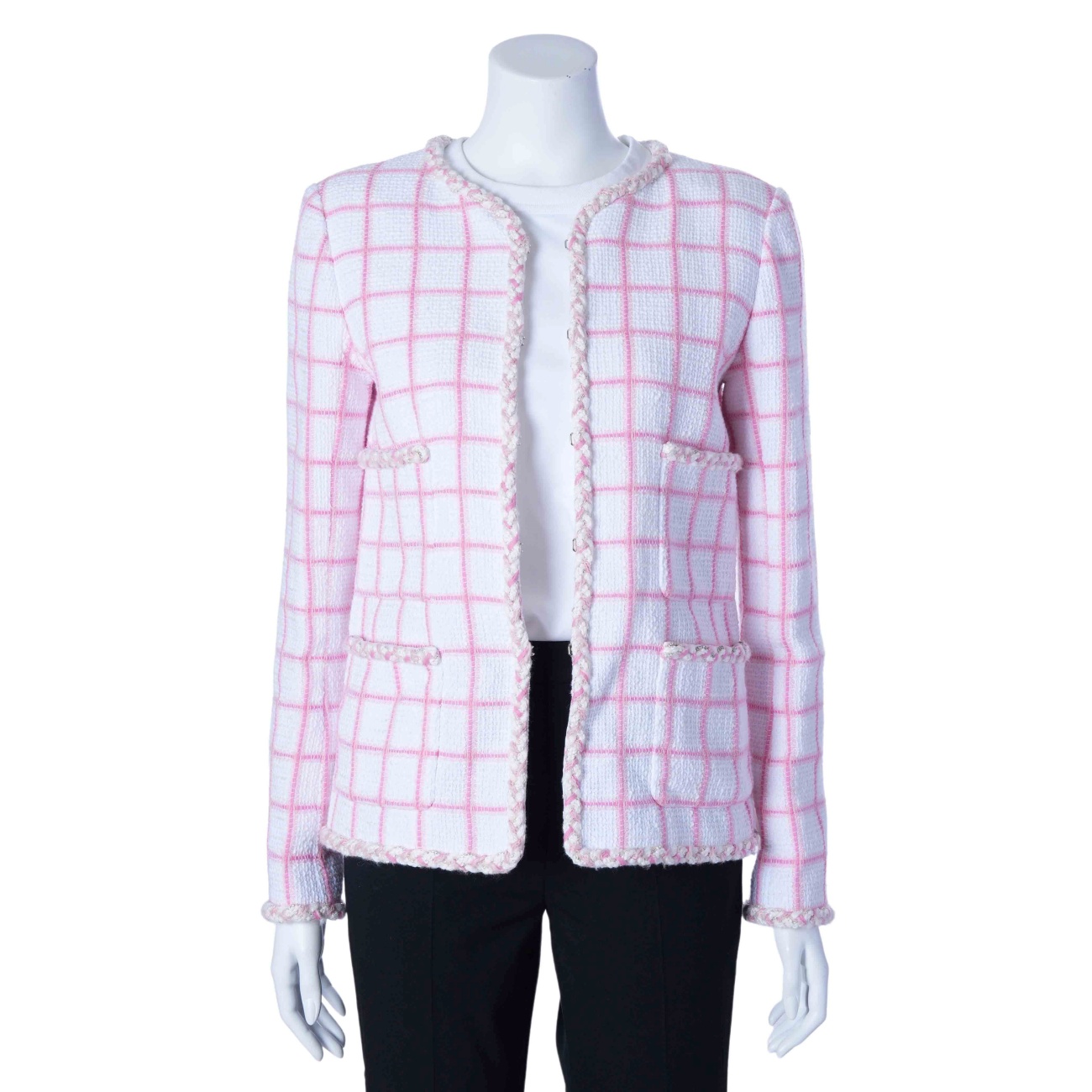 CHANEL(USED)샤넬 P73947 체크 트위드 자켓