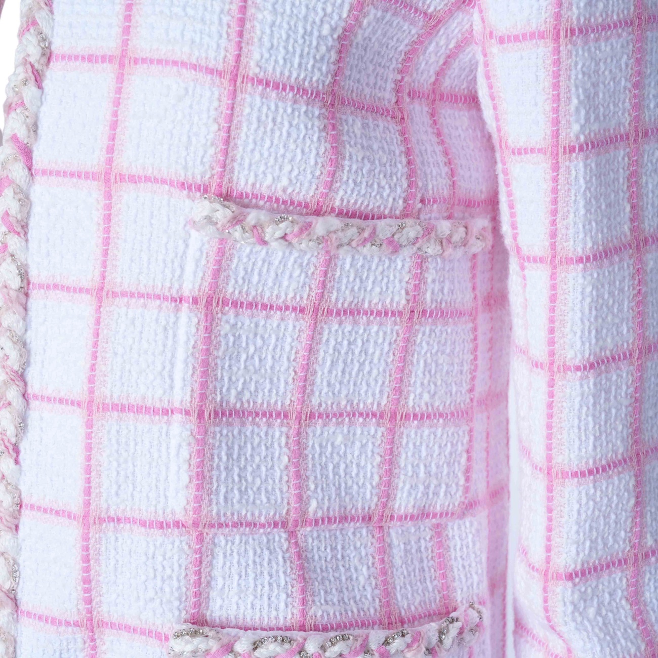CHANEL(USED)샤넬 P73947 체크 트위드 자켓