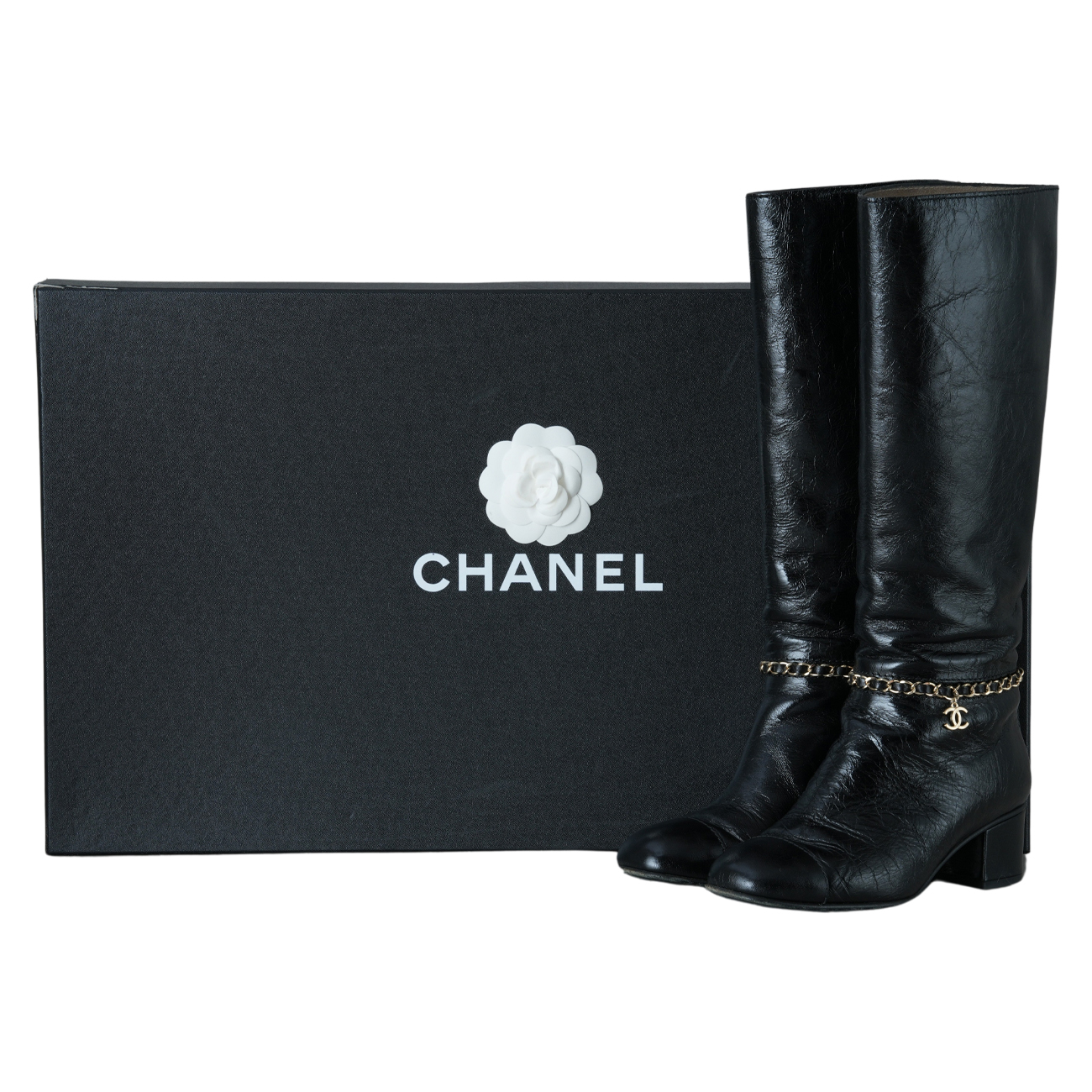 CHANEL(USED)샤넬 롱부츠#36