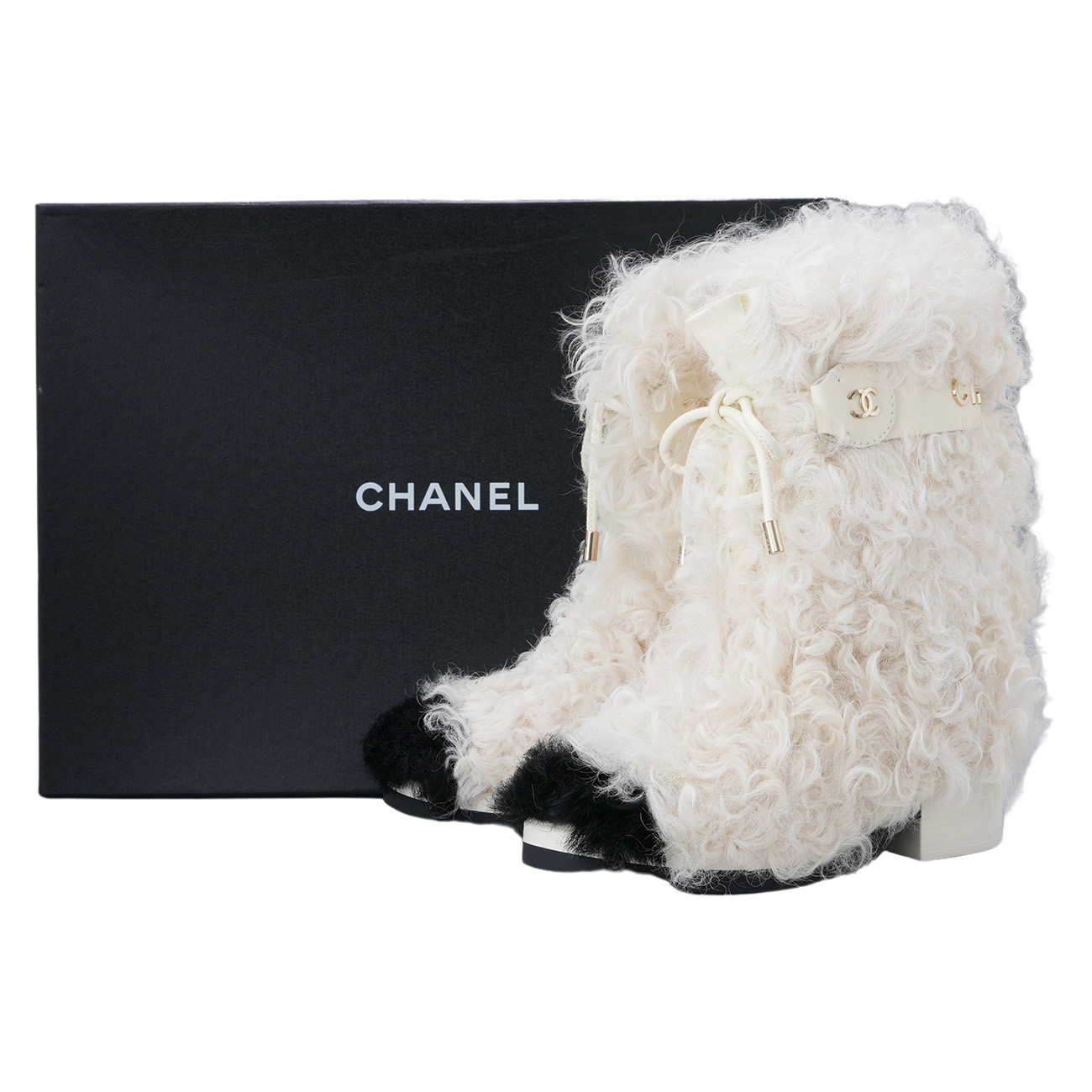 CHANEL(USED)샤넬 G38107 CC시어링 부츠 #38C