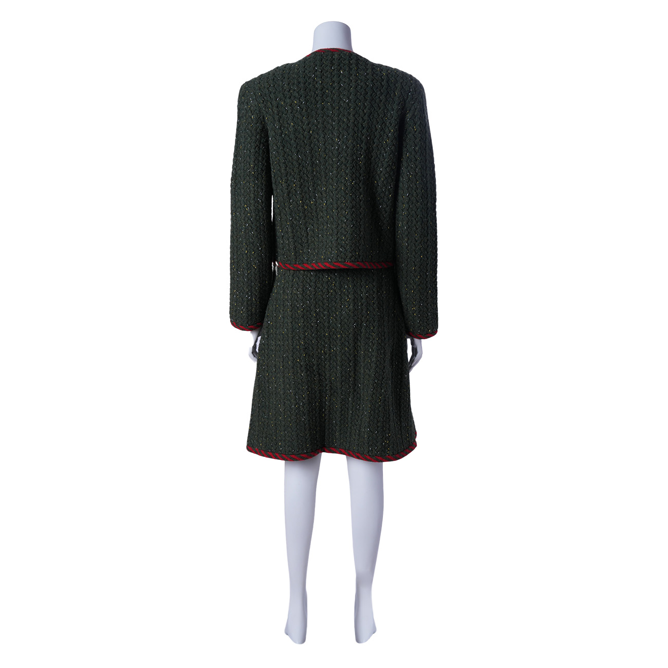 GUCCI(USED)구찌 케이블 니트 가디건 & 스커트# M
