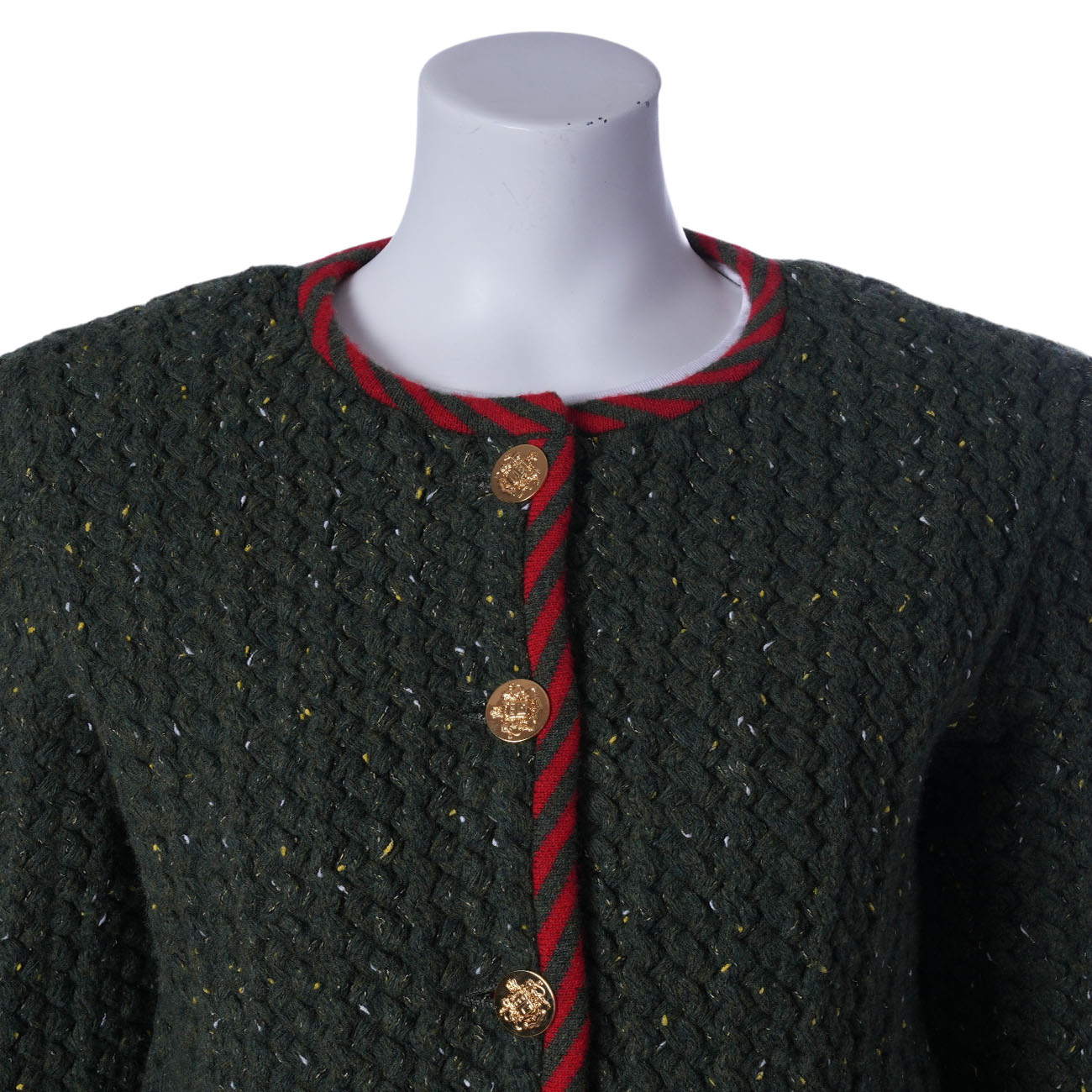 GUCCI(USED)구찌 케이블 니트 가디건 & 스커트# M