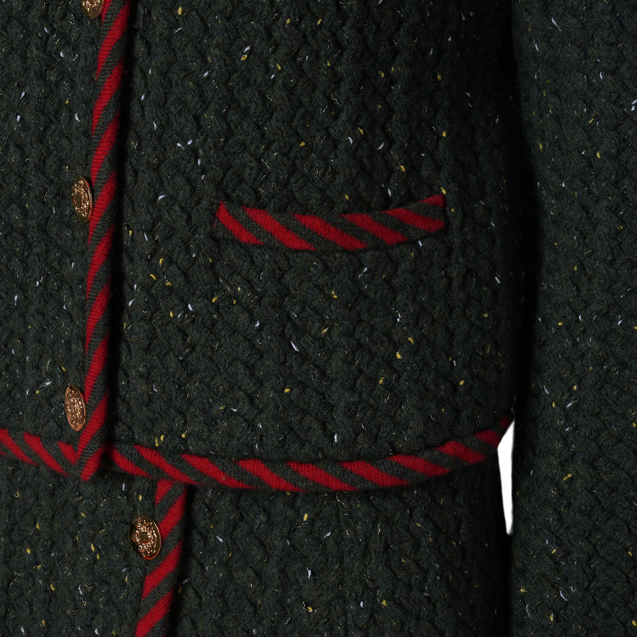 GUCCI(USED)구찌 케이블 니트 가디건 & 스커트# M