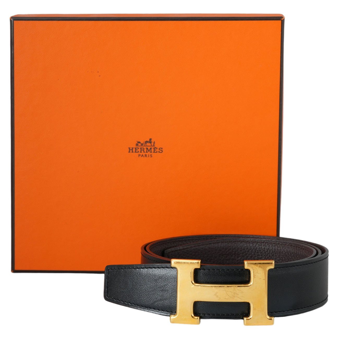 HERMES(USED)에르메스 H 리버서블 벨트#85