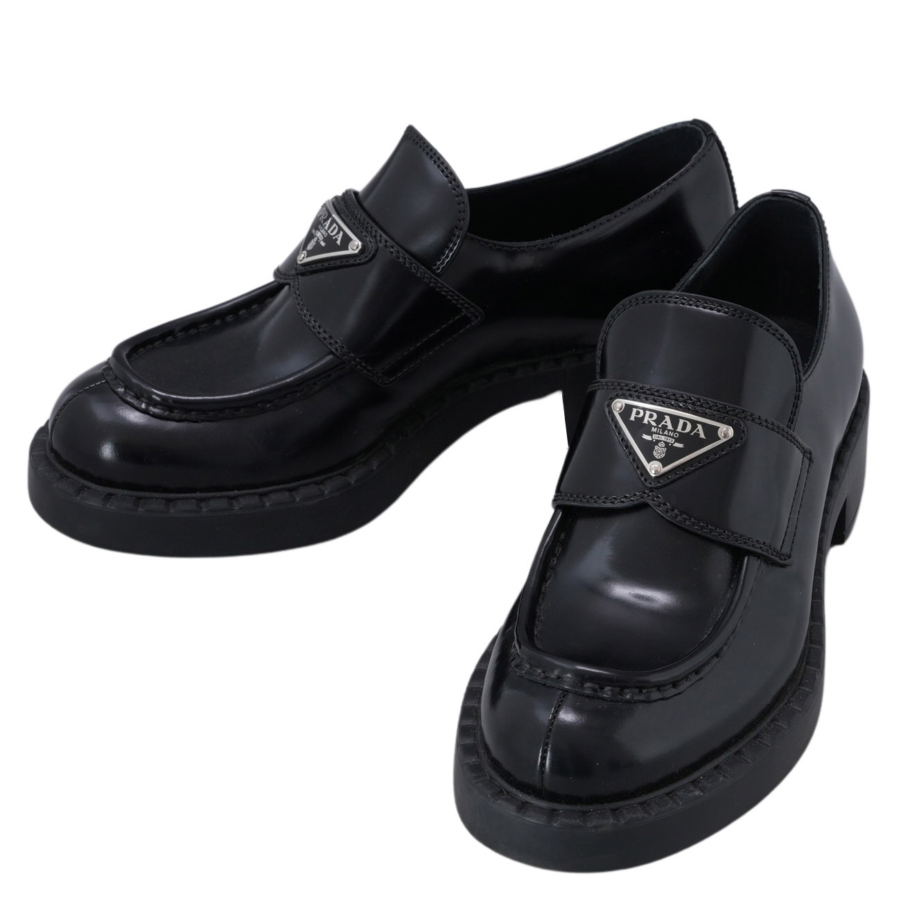 PRADA(USED)프라다 브러시드 로퍼 #36