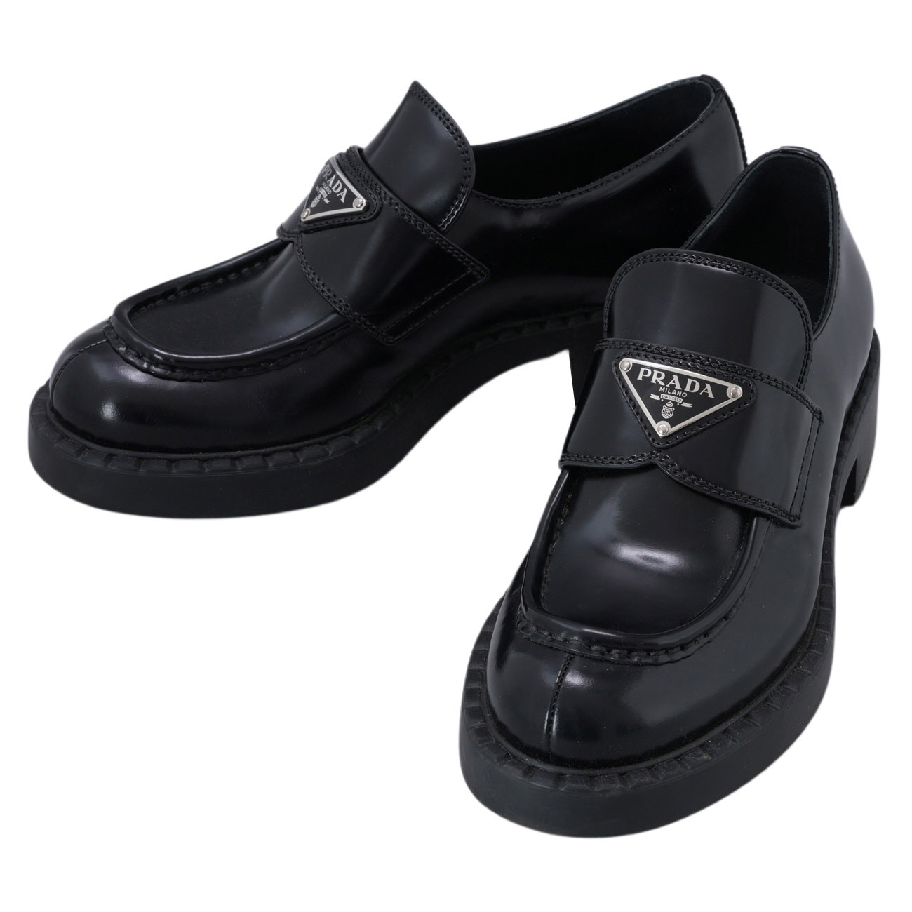 PRADA(USED)프라다 브러시드 로퍼 #36