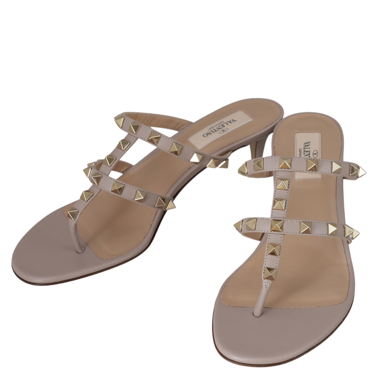VALENTINO(USED)발렌티노 락스터드 샌들 힐#38