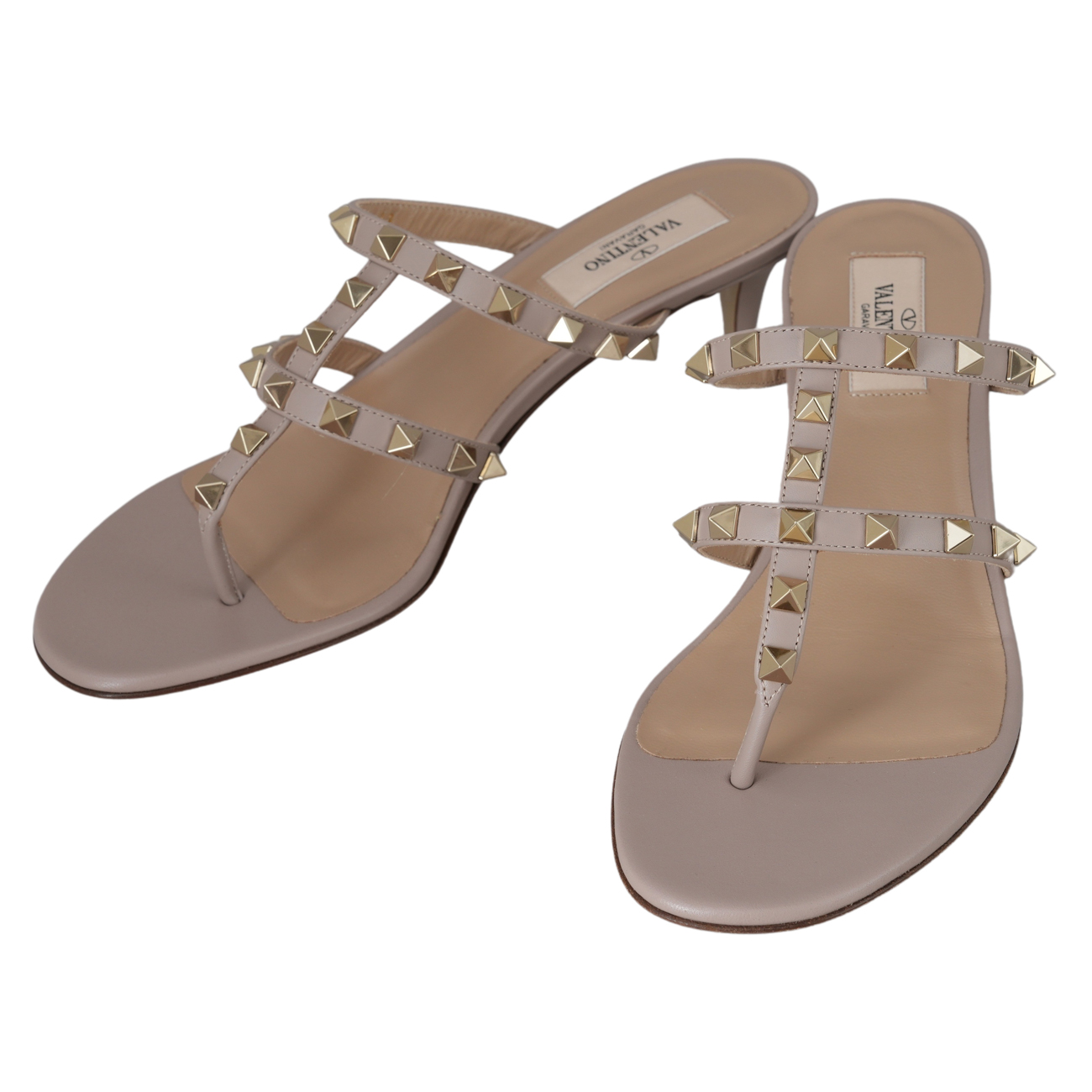 VALENTINO(USED)발렌티노 락스터드 샌들 힐#38